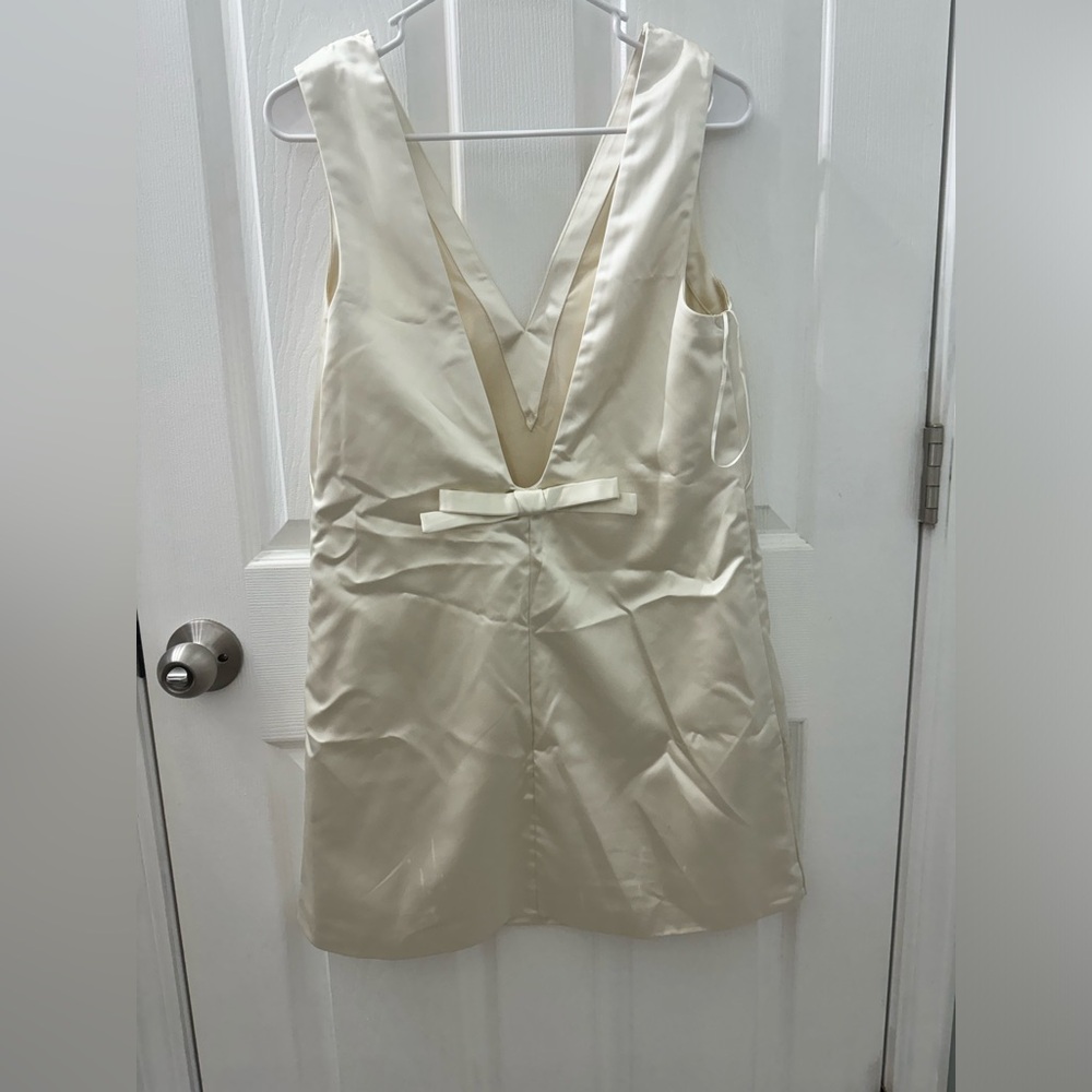 Abercrombie Shift Mini Bow Back Dress - size S